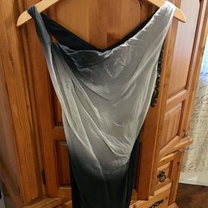 Ombré helmet Lang dress